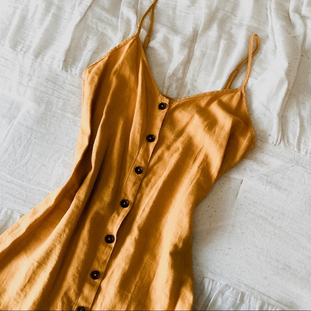 Forever 21 - Yellow button down dress